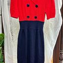 St. John  for Neiman Marcus Red Blur Santana Knit 70s dress sz 8 small medium 70s Photo 3