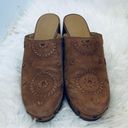 Jack Rogers  Brown Clogs Size 7 M Heel Wood Leather Heels Slip OnJack Photo 9
