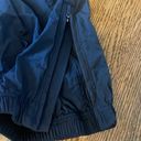 Lululemon  Vintage Navy Black Track Pants Drawstring Pockets Zipper Ankles Sz 10 Photo 4