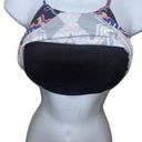 Raisin's  Swim Nepal Nights High Neck Macrame Back Tankini Top Black Size S Photo 2