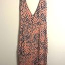 Vix Paula Hermanny  Bia Wrap Dress Coral and Blue Print Lightweight Exotic sz. M Photo 2