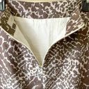 The Loft NWOT Brown Reptile Snakeskin Print Silk Blend Pencil Skirt Pockets Size 6 Photo 3