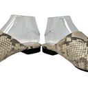 Banana Republic  Leather Snake Print Mules Size 8.5 Photo 5