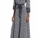 Tularosa NWT  Jolene Wrap Maxi Dress Navy Blue Size Small Long Flowy Robe Dresses Photo 2