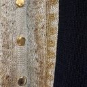 Dress Barn VINTAGE  | 80's Black + Gold Beaded Button Down Cardigan Sweater Sz M Photo 5