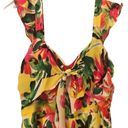 Julia Jordan  Yellow Multicolor Floral Sleeveless Midi Tropical Vaca Dress 8 NWT Photo 3