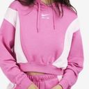 Nike NWT Pink  Oversized Fit Crop Hoodie Photo 0
