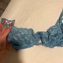 Frederick's of Hollywood Fredericks of Holly wood blue balconette lace bra Photo 1