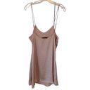 Stillwater  Slip Dress Blush Nude Satin Size Medium Photo 2