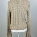 Old Navy  Tan Cable Knit Turtleneck Sweater Size M Photo 4