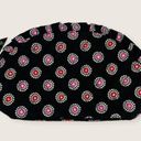 Vera Bradley Parisian Pompoms Red Black Large Zip Ruffle Cosmetic Bag Photo 1