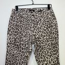 Nine West  Leopard Print Mid Rise Skinny Jeans Women's size 10 Photo 2