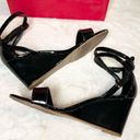 Kelly & Katie  Tamra Black Wedge Sandals Ankle Strap Heels Women’s Size 9 Photo 8