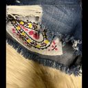 Harper  embroidery pocket distressed denim shorts sz 27 Photo 1