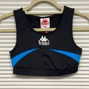 Kappa  Black Blue Pink Football Efin Sports Bra Size Small Photo 2