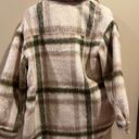 American Eagle  Brushed Plaid Shacket Photo 6