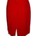 Petite Sophisticate  Skirt Womens 2 Red Straight Mini Skirt Casual Office Vintage Photo 3