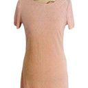 Trixxi  Dress Size Medium Pink Blush Textured Shift Party Evening Cocktail Mini Photo 0