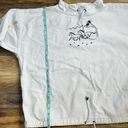 Christopher & Banks Vintage Horsegirl White Denim Jacket Embroidered Cropped  Photo 11