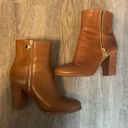 Michael Kors Brown Leather Booties Photo 1