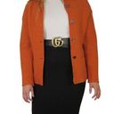 Valerie Stevens  1980s Vintage Burnt Orange Wool Blazer Jacket Small Photo 0