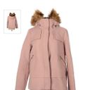 ZARA Women Short Coat With Textured Hood Pink Size M NWT Photo 1