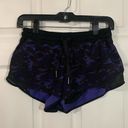 Lululemon  Hotty Hot Shorts 2.5” Mini Hounds Camo- Rare Purple Blue Camo- Size 6 Photo 3