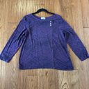 Habitat  clothes purple printed button detail blouse M Photo 4