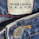 Alice + Olivia  Gayle Crystal-Embellished Low-Rise Straight-Leg Jeans Photo 7