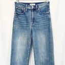 Madewell  Slim Wide Leg Crop High Rise Jeans in Reggie Photo 3