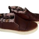 Toms Tom’s Paxton Leather Faux Fur Dark Brown Chukkar Sneaker Size 7 Photo 13