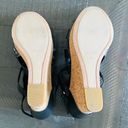 Guess Wedge Cork Black Heels Open Toe Size 9 Photo 6