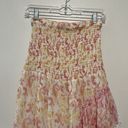 Rococo  Sand Paisley Print Tiered DIagonal Smocked Top Maxi Skirt Size Small Photo 2