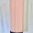 Doe & Rae New  Color Block Side Snap Dress Sleeveless V-Neck Shift Pink Black Photo 8