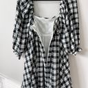 Storia Black And White Checkered Dress Photo 6