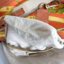 Miu Miu Vintage  Orange Buckled Patterned Canvas Leather Shoulder Bag Photo 12