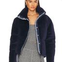 Spiritual Gangster  Velour Puffer Jacket in Midnight Sky size Medium Photo 1