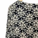 Luna Marina  Black White Lace Top Small Photo 8