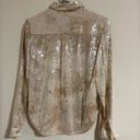 Pilcro  Anthropologie Sequin NYE blouse sparkle button up Photo 3