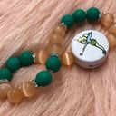 Tinker Bell & Disneyland Sign Glass Cat’s Eye & Lava Bead Friendship Bracelets Photo 5