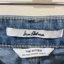 Sam Edelman  The Kitten Mid Rise Skinny Ankle Jeans Zig Zag Design Hems Size 31 Photo 7