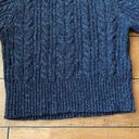 DKNY 🧥 Heathered Black/Gray Cropped Turtleneck 100% wool - EUC! Petite M Photo 5