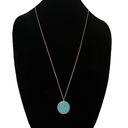 Ralph Lauren Long Turquoise Agate Pendant Necklace Photo 0