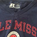 Russell Athletic Vintage University of Mississippi Ole Miss V-neck Baby Tee Photo 2