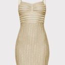 Herve Leger Paris Lurex Eyelash Sweetheart Dress Size Medium NWT Style No. 46OPC8466821-713 Photo 3