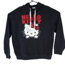 Sanrio Hello Kitty by  Black Hoodie Women's Size XXL Hooded Sweatshirt Pockets Photo 0