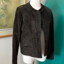 Anne Klein Vintage  for Saks Hunter‎ Green Suede Jacket Photo 2