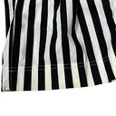 Bermuda vintage black white striped high waisted pleated front  trouser shorts Photo 5