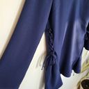 Finders Keepers  Fly Away Side Lacing Dress in Navy Size Small Photo 7