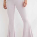 Aerie Kick-It Ribbed High Waisted Super Flare Pants Size L. Photo 0